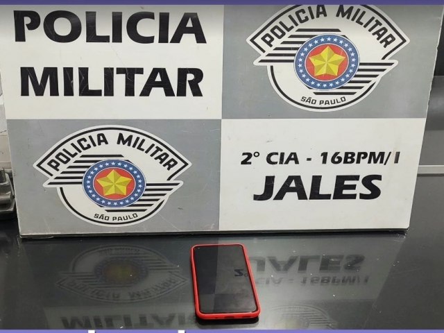 Homem  preso pela PM aps agredir vtima e roubar celular em Jales