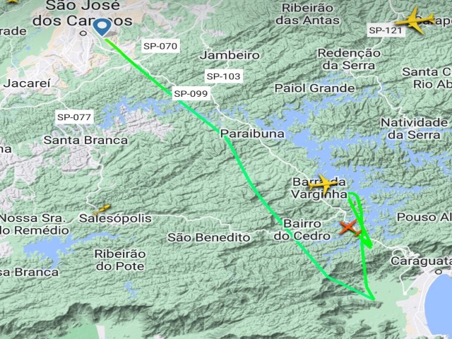 Helicptero com destino a Ilhabela desaparece em SP