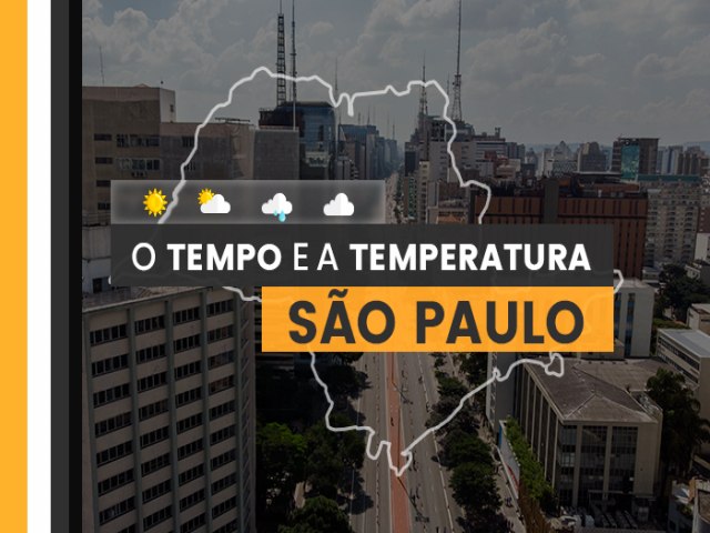 PREVISO DO TEMPO: tera-feira (23) com chuva em So Paulo