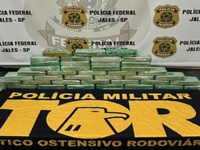 Operao conjunta entre Polcia Federal, TOR e FICCO/SP apreende 42 quilos de cocana em Nhandeara