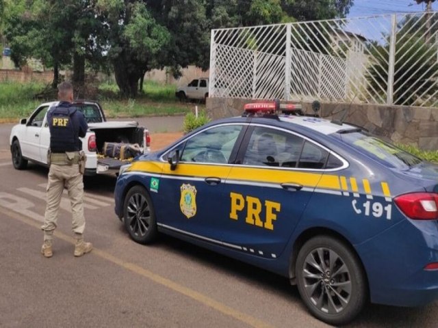 PRF apreende 90 Kg de maconha em Paranaba (MS)