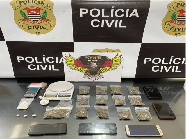 DISE de Jales faz operao de combate ao trfico de drogas e prende traficante no Jardim Paraso