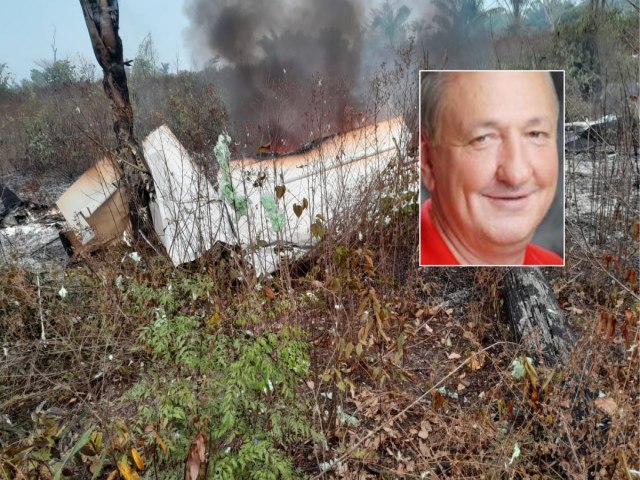 Avio cai em fazenda na zona rural de Mato Grosso