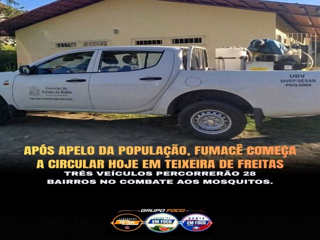 Ap�s apelo da popula��o, fumac� come�a a circular, hoje tem em Teixeira de Freitas