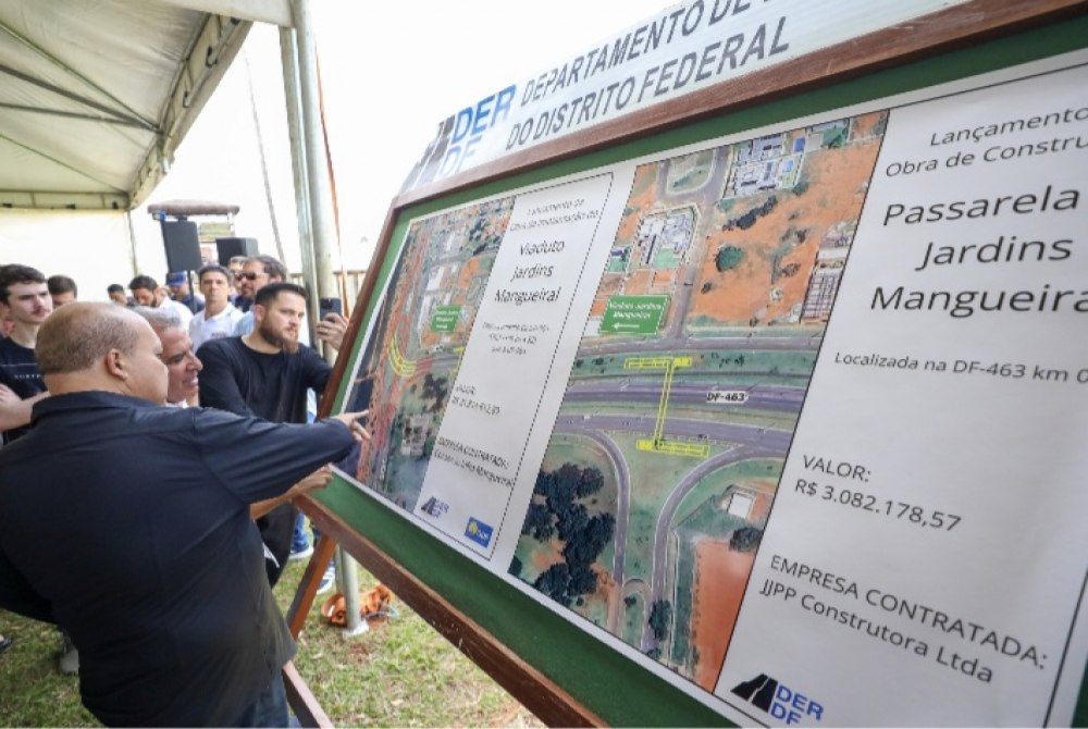 GDF autoriza in�cio das obras do viaduto e da passarela do Jardins Mangueiral