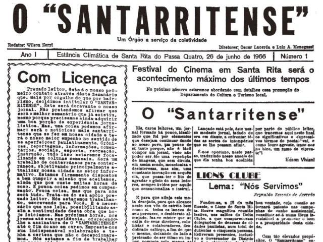 Editorial -  57 anos de O Santarritense