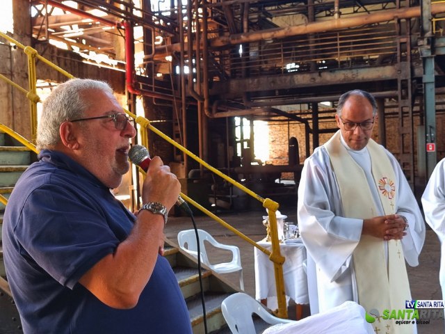 Usina Santa Rita celebra com Missa de Ao de Graas o encerramento da Safra 2023