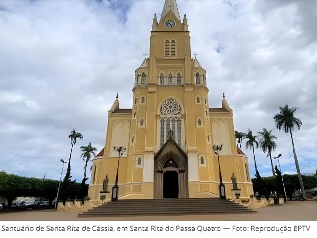  Santurio de Santa Rita de Cssia  destaque em programas da EPTV