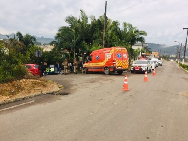 Acidente deixa idoso de 83 anos ferido em Treze de Maio