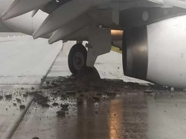 Aeroporto de Florianpolis  fechado aps avio derrapar na pista