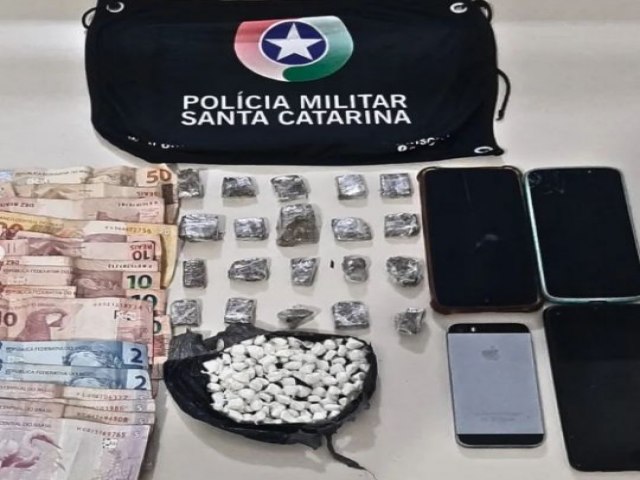 Trs pessoas so presas em operao policial contra trfico de drogas e associao criminosa em Tubaro