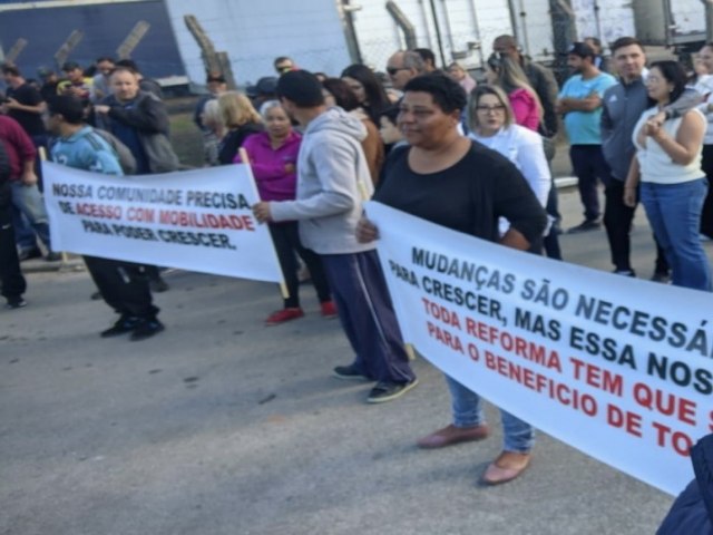 Mudanas nas marginais da BR-101 sem aviso prvio geram protestos