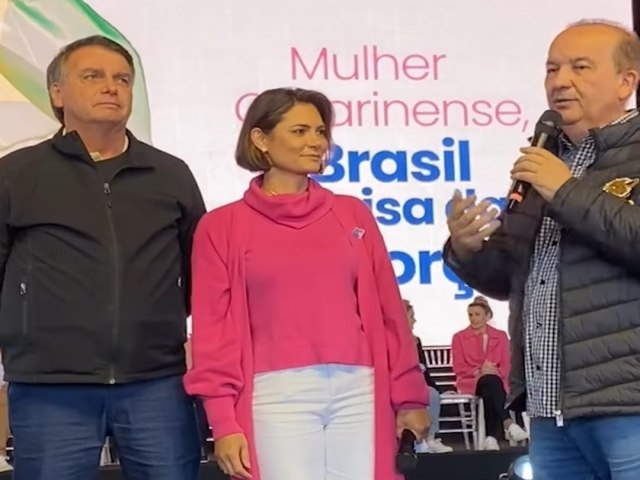 Michelle Bolsonaro atrai grande pblico no evento do PL Mulher em Florianpolis