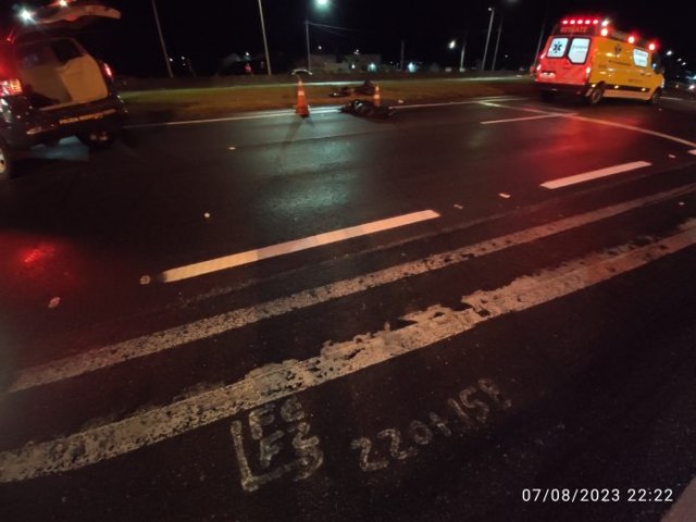 Pedestre  morta atropelada duas vezes na BR-101, em Palhoa