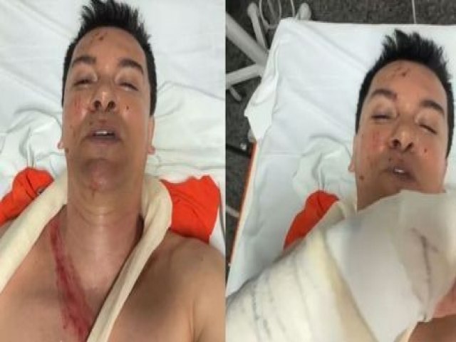 Cantor Regis Danese teve rgo perfurado em acidente e passa por cirurgia de emergncia