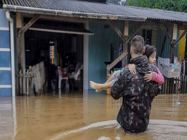 Ciclone causa cinco mortes entre o Rio Grande do Sul e Santa Catarina