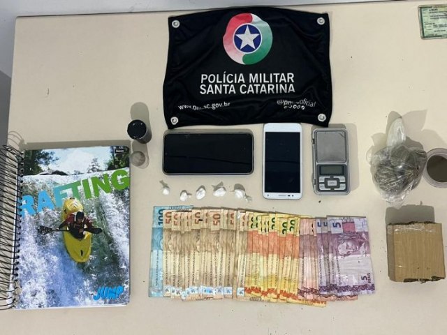 Traficante  preso com 280 gramas de maconha em Laguna