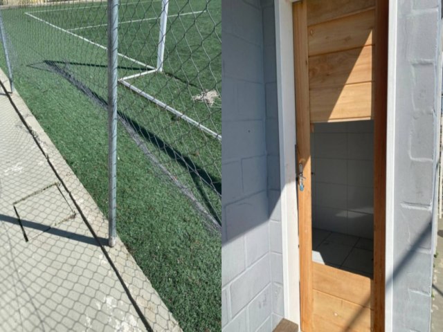 Capivari de Baixo: quadra de esportes  alvo de vandalismo pela 6 vez em menos de um ano