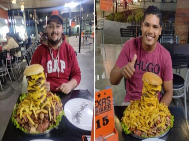 Prova gastronmica: lanchonete oferece R$ 10 Mil para quem devorar lanche gigante de 5Kg