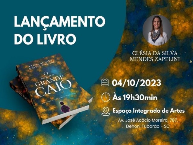 O pequeno grande Caio: Em forma de homenagear o filho que partiu h 6 anos, me publica livro em Tubaro