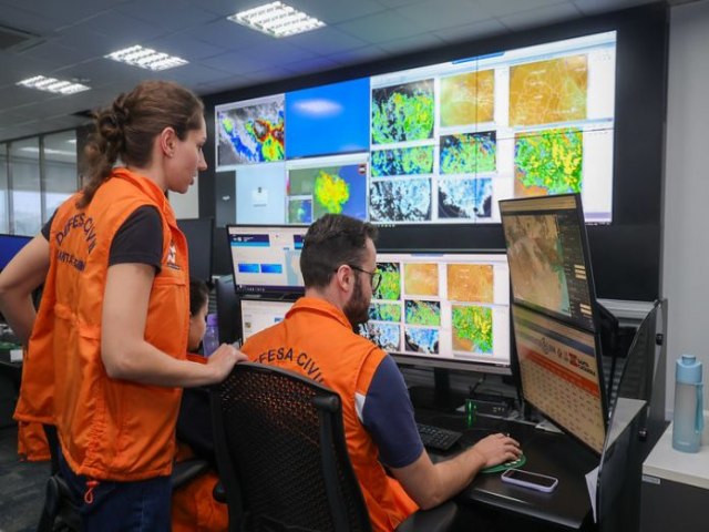 Previso indica chuva intensa neste domingo em todo o estado