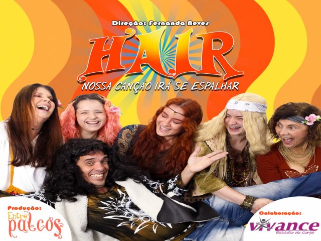 Musical Hair ser apresentado no ms de novembro em Tubaro e em Capivari de Baixo