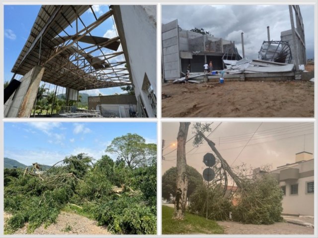 Litoral Sul foi atingindo por tornado