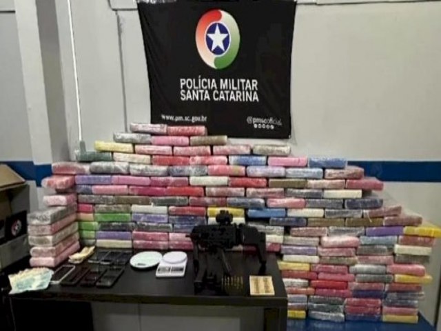 Em 24h, Polcia apreende 200 kg de drogas em SC