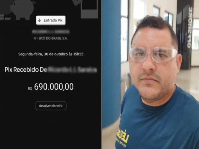 Empresrio recebe PIX de R$ 690 mil por engano e devolve dinheiro: 'No pensei duas vezes'