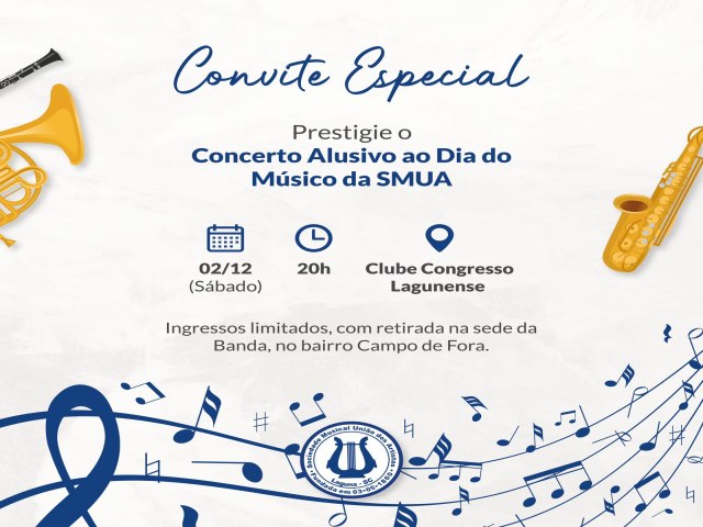 Sociedade Musical Unio dos Artistas realiza Concerto Alusivo ao Dia do Msico