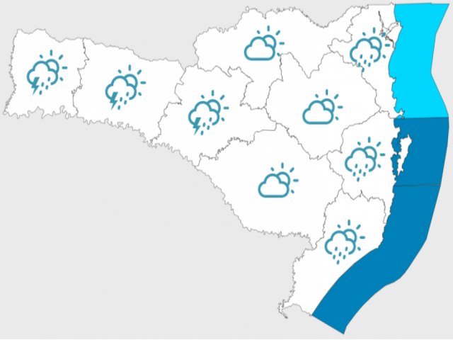 Previso do tempo indica mar agitado no sbado e novas tempestades no domingo