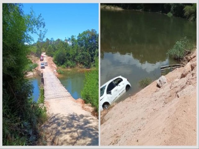 Homem  encontrado morto dentro de carro que caiu em rio