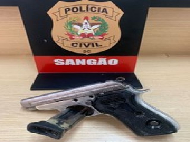 Polcia Civil apreende arma de fogo em Sango e Jaguaruna