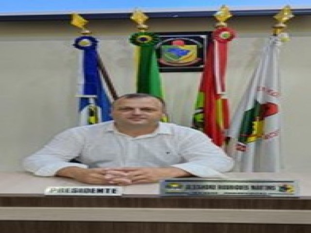 Alexandre Rodrigues Martins  o novo Presidente do Legislativo Municipal de Jaguaruna