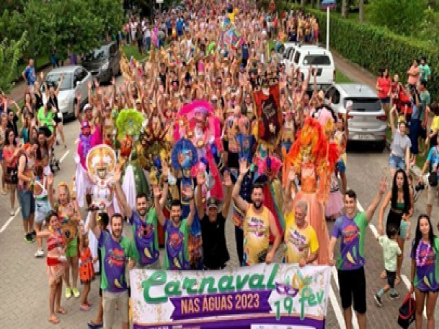 Folia das guas ter desfile de blocos nas Termas, em Gravatal