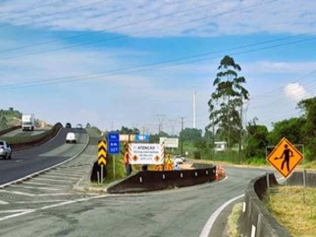 Evoluo das obras em viaduto alteram acesso em Capivari de Baixo