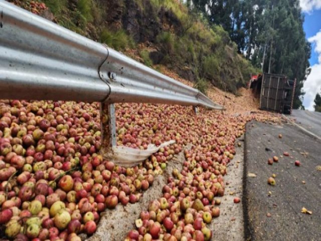 Tragdia na Serra Catarinense: Acidente com caminho de mas deixa duas vtimas