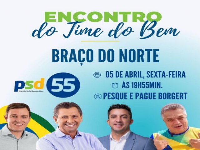 Brao do Norte recebe lideranas do PSD nesta sexta-feira, 05