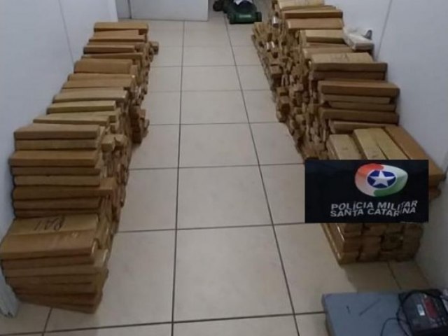 Denncia annima leva  apreenso de 747 quilos de maconha em Iara