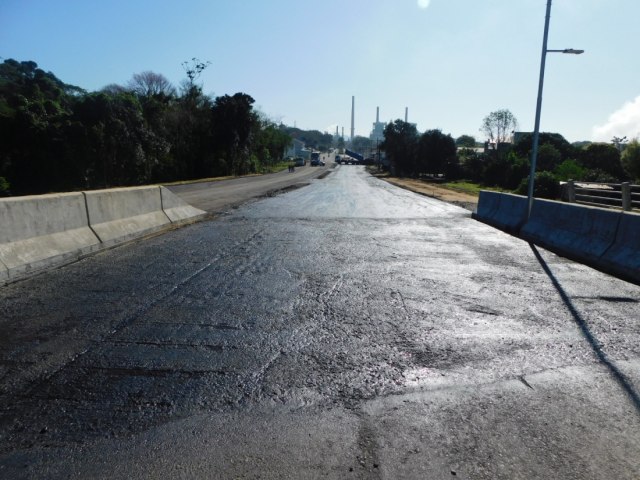 Obras de acesso na ponte entre Capivari e Tubaro devem ser concludas em 15 dias