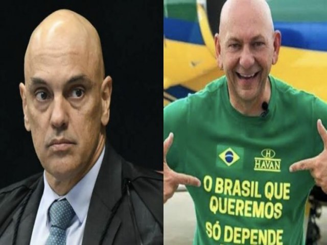 Moraes desbloqueia redes sociais de Luciano Hang aps dois anos de suspenso