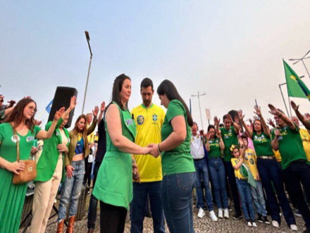 Evento pela liberdade do Prefeito Salvaro foi realizado no ltimo sbado