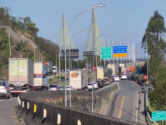 Ponte Anita Garibaldi em Laguna ser� reaberta parcialmente neste domingo