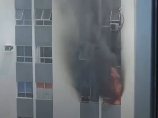 Incndio neste sbado em um edifcio na regio central do Recife