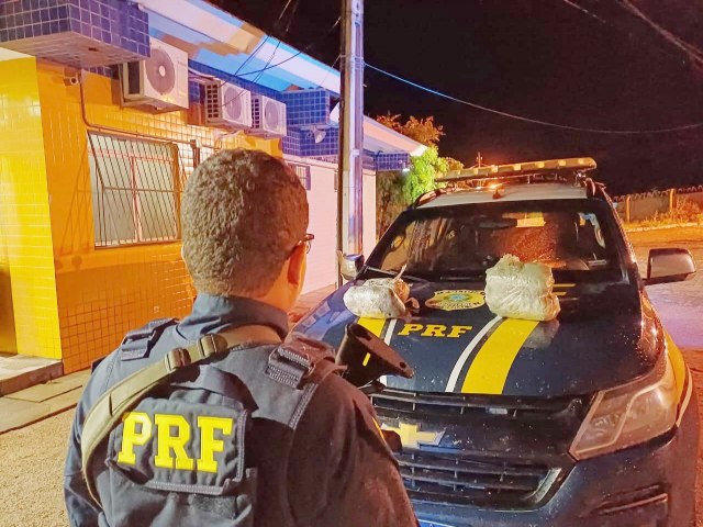 Maconha escondida no motor de carro  apreendida pela PRF