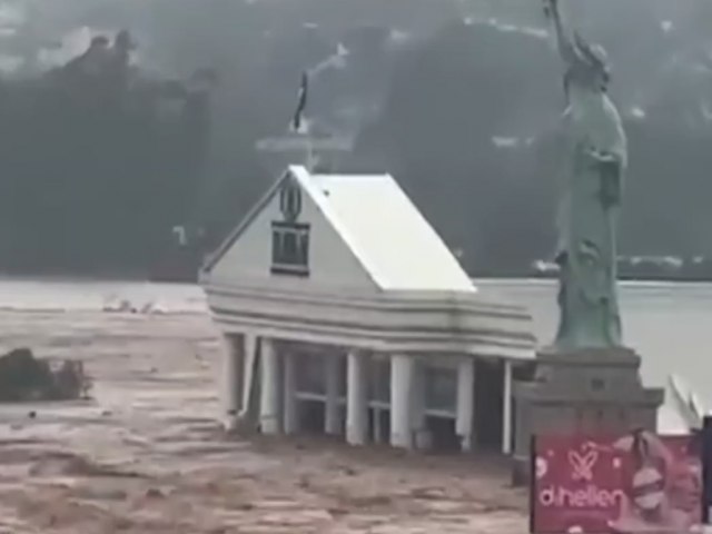 Loja da Havan  inundada no Rio Grande do Sul