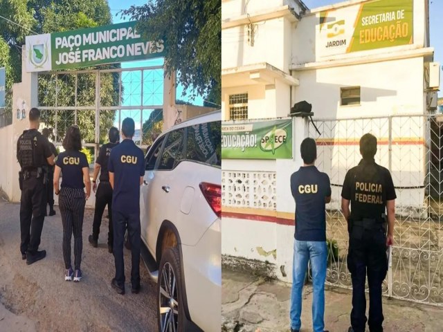 Pol�cia Federal  investiga em Jardim - CE - suposto esquema de fraudes em licita��es, desvios de recursos, corrup��o e lavagem de dinheiro
