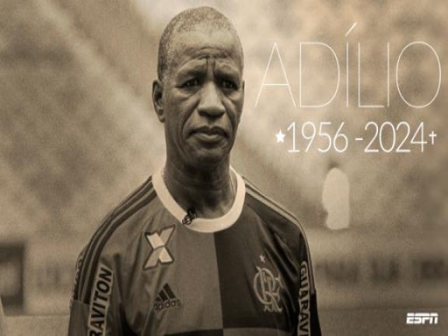 Morre Adlio, dolo do Flamengo, aos 68 anos