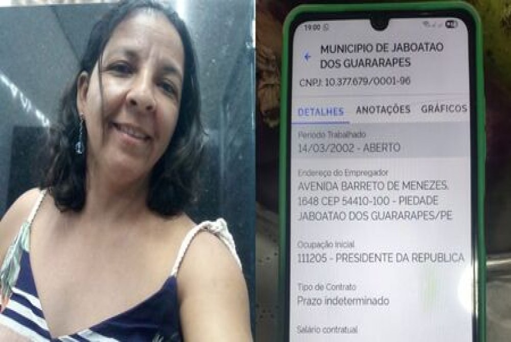 Erro de Sistema Registra T�cnica em Enfermagem de Jaboat�o como 'Presidente da Rep�blica'