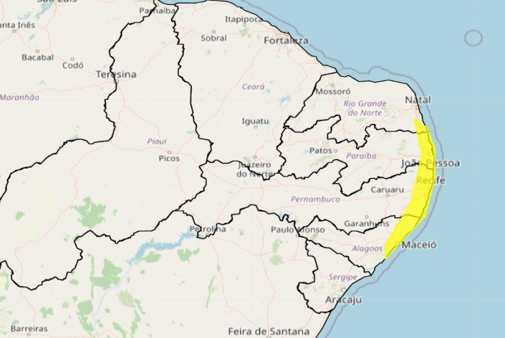 Inmet emite alerta de chuvas para Pernambuco no domingo (27) e segunda (28); confira locais afetados